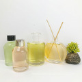 Home Decoration 100ml Round Glass Reed Diffuser Bottle with glass stoppers for aromatherapy fragrance aroma oil air fresh